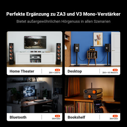 Fosi Audio ZD3 DAC Preamp für Heim-Stereo – vollsymmetrisch