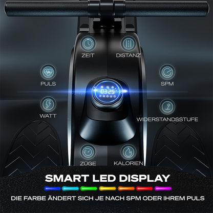 Sportstech PROwer Rudergerät für Zuhause Magnetwiderstand - Oak
