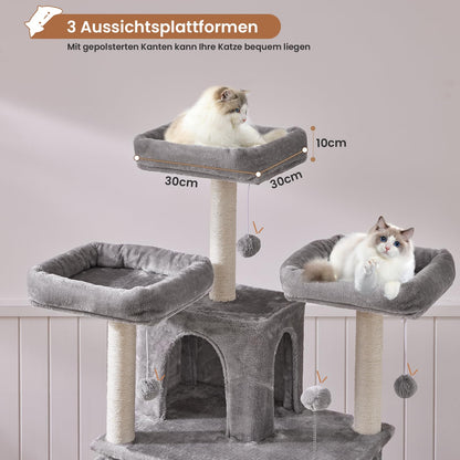 MSmask Kratzbaum gross XXL für grosse Katzen - Hellgrau