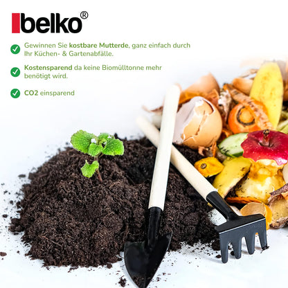 BELKO Holzkomposter 480 l Stecksystem Bausatz kesseldruckimprägniert