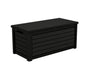 Koll Living Blackwood Aufbewahrungsbox 623L mit Gasdruckfedern. Rechteckige, dunkelbraune Box für Gartenartikel, Deckel mit Gasdruckfeder.