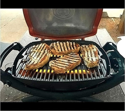 GFTIME 7646 Grillrost aus Gusseisen für Weber Q300/Q3000, 2 Stück