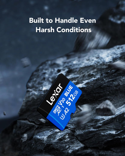 Lexar Blue microSDXC Karte 512GB UHS-I U3 V30 A2 160 MB/s