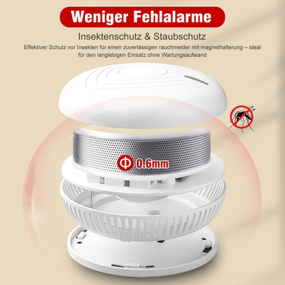Daytech Rauchmelder AJ-762 mit 10-Jahres-Batterie, 4er-Set