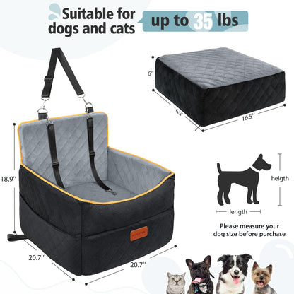 SafePet Hunde Autositz Sitzerhöhung – Grösse Klein/Mittel, Waschbar