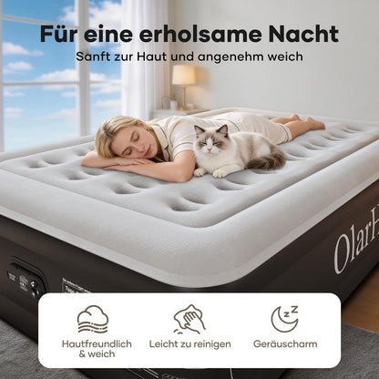 OlarHike Luftmatratze selbstaufblasend 140x200x50 cm für 2 Personen