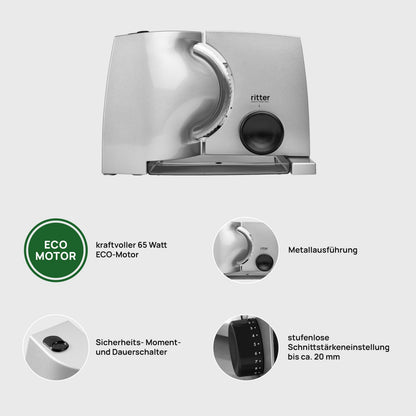 ritter compact 1 Elektrischer Allesschneider aus Metall