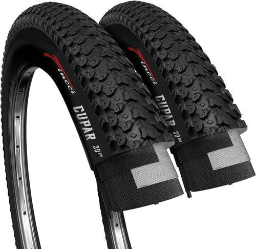 Fincci Cupar Fahrradreifen 26 x 2,125 Zoll faltbar für MTB, 2er-Pack mit 3-mm-Stollenprofil