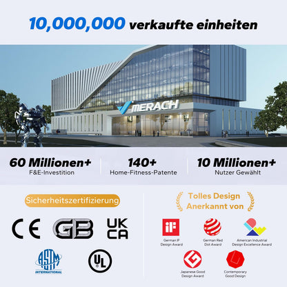 MERACH Rudergerät R15B4, klappbare Magnet-Rudermaschine für Zuhause