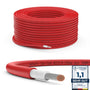 RedStar24 Premium Solarkabel Photovoltaik, 6mm² rot, 50m. Zur sicheren DC-Stromübertragung in PV-Anlagen.