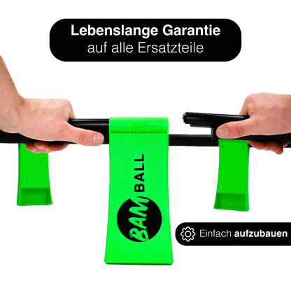 bamball® Roundnet-Set – 3 Bälle, Pumpe & verstärkte Rahmenteile
