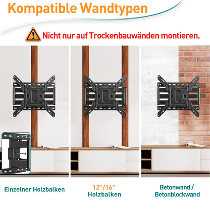 ELIVED TV Wandhalterung EV3033, schwenk- und neigbar, 26-60 Zoll