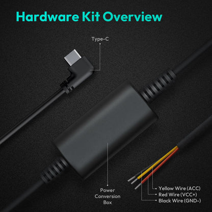 BOTSLAB Dashcam-Hardwire-Kit Typ-C für G980H / G980H Pro