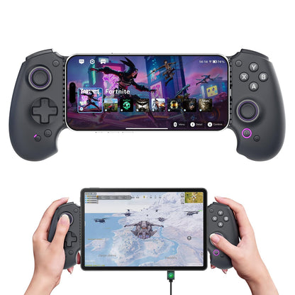 S9 Gaming Controller - Hall Effect, Bluetooth/USB-C Mobile. Schwarzer, ergonomischer Controller. Präzises mobiles/PC-Gaming.