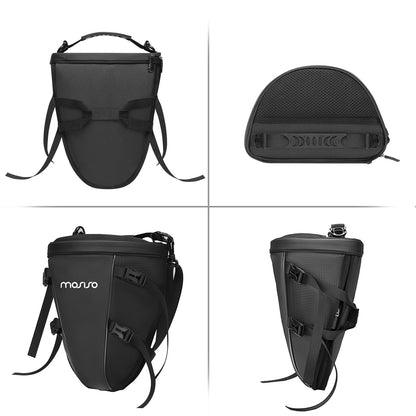 MOSISO Motorrad Hecktasche 10L, wasserdichte Satteltasche, Schwarz