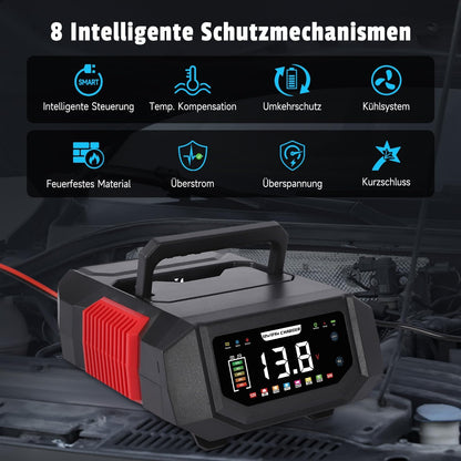 HAUSPROFI Autobatterie Ladegerät 12V/24V 20A mit Reparaturmodus