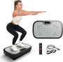 JOROTO JV30 Vibrationsplatte, rechteckige, schwarze Plattform, stimuliert Muskeln für Ganzkörpertraining.