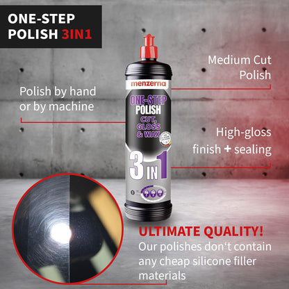 Menzerna 3in1 One-Step Polish Cut, Gloss & Wax Politur 1 Liter