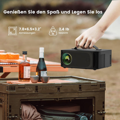 ONOAYO ONO3 Pro Mini Beamer 4K, WiFi 6, Bluetooth 5.4, Dolby Audio