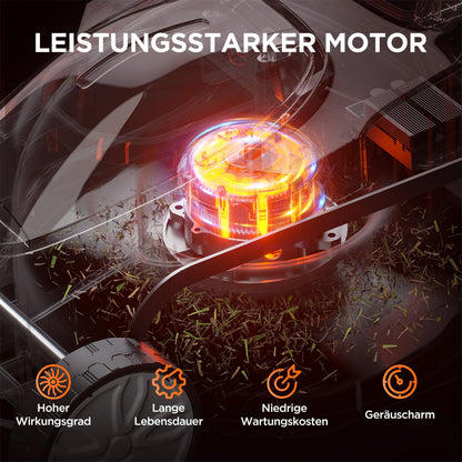 Litheli Akku-Rasenmäher 20V, 33 cm Schnittbreite, 30 l Fangkorb