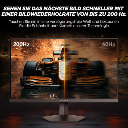 KOORUI G2411P Gaming Monitor 24 Zoll FHD 200Hz IPS 1ms
