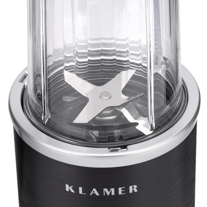 KLAMER Bullet Mixer 1000 Watt Smoothie Maker mit 2 Mixbehältern