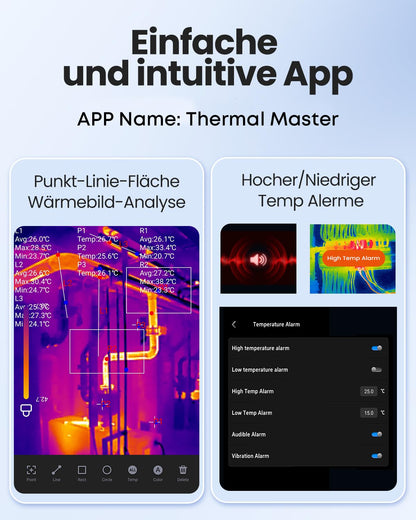 Thermal Master P1 Wärmebildkamera für iPhone und Android 320x240