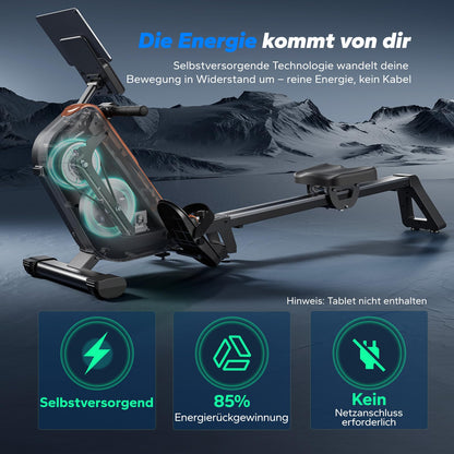 MERACH Rudergerät R15B4, klappbare Magnet-Rudermaschine für Zuhause