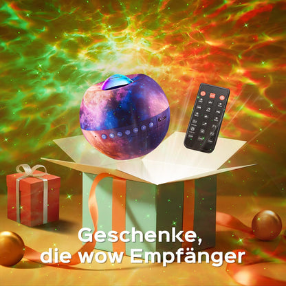 One Fire Sternenhimmel Projektor Nachtlicht mit Bluetooth, Lila