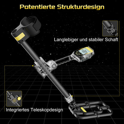 LOLARAN GT1000 Metalldetektor mit wasserdichter Suchspule