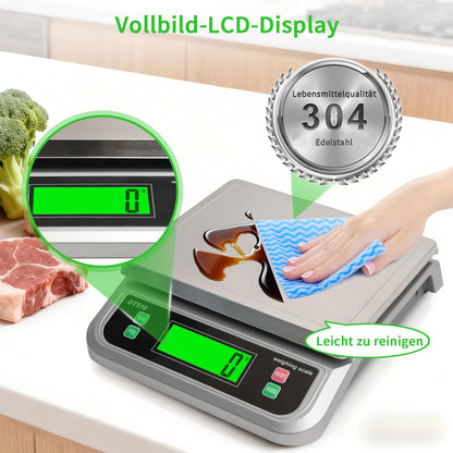 LICHUXIN Küchenwaage Digital 40 kg mit Tara- und Zählfunktion