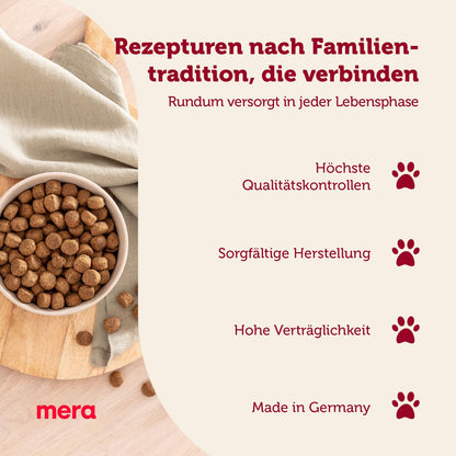 MERA Essential Junior Hundefutter Trockenfutter für Welpen 12,5 kg