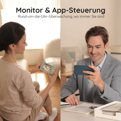 BOIFUN Baby 6T Babyphone mit Kamera, 2K, Nachtlicht und App