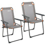 Portal Camping Klappstuhl faltbar 150kg Orange Grau. Orange-grau. Bietet stabile Sitzgelegenheit bis 150kg für Camping.