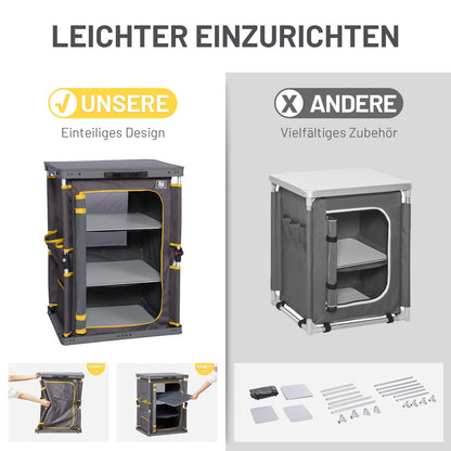 TIMBER RIDGE Campingschrank faltbar, Campingküche mit Tragetasche