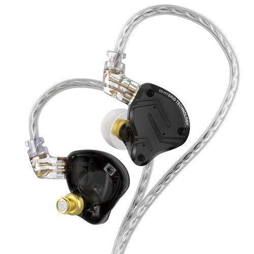 Yinyoo KZ ZS10 PRO X In-Ear-Kopfhörer mit Hybrid-Treibern, schwarz