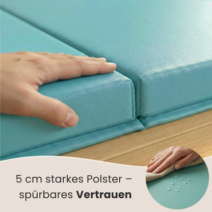 EYEPOWER Turnmatte klappbar, 180 x 60 cm, 5 cm dick, Mint-Lila