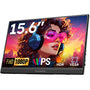 Dopesplay 2025 Tragbarer Monitor 15,6 Zoll FHD IPS. Flaches, rechteckiges IPS-Display für hochauflösende Bildwiedergabe mobil.