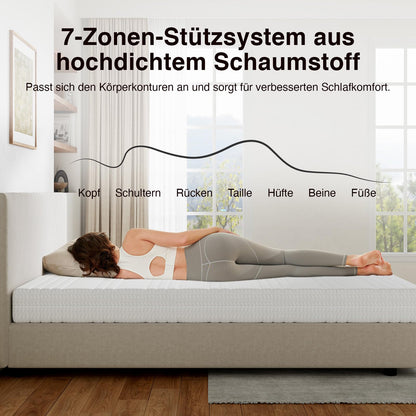 Novilla 7-Zonen Kaltschaummatratze H3/H4 - 140x200