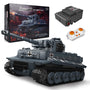 Mould King 20014 Technik Panzer Bausteine mit Motor, 800+ Teile mit drehbarem Turm und beweglichem Geschützrohr