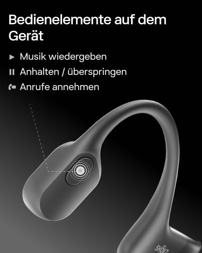 SHOKZ OpenRun Open-Ear Knochenschall-Kopfhörer mit Bluetooth