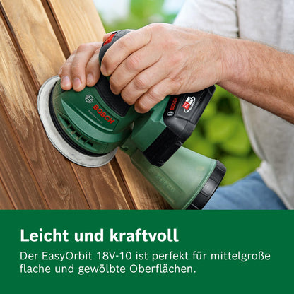Bosch Akku-Exzenterschleifer EasyOrbit 18V-10, 125 mm, inkl. Akku
