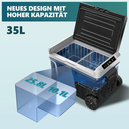 EUHOMY Auto-Kühlschrank 35L Kompressor Kühlbox 12V mit App-Steuerung