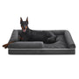 Feandrea Orthopädisches Hundebett 120x85cm PGW078G01V1 - Dunkelgrau. Rechteckiges, dunkelgraues Bett zur Gelenkentlastung bei Hunden.