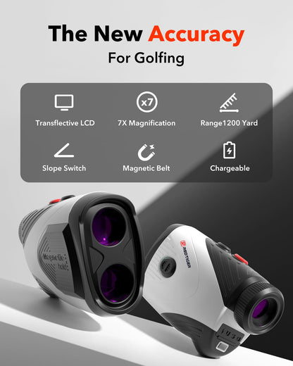 REDTIGER Golf Laser-Entfernungsmesser C001 mit Slope, 1200 Yards