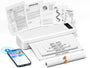 TATTMUSE A285M Mobiler Thermodrucker A4 mit Bluetooth, Weiss, kompakter Drucker für Thermopapier