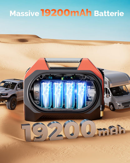 ETENWOLF Vortex S6 Elektrische Luftpumpe Akku 19200 mAh 11 Bar