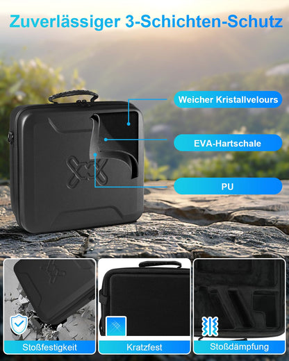 Mwin Starlink Mini Tasche – Hartschalen-Schutzhülle, schwarz