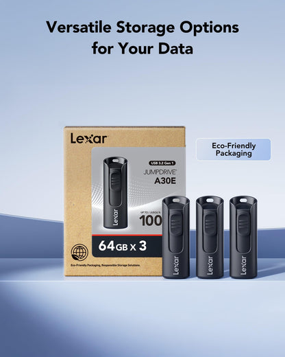 Lexar JumpDrive A30E 64GB USB-Stick 3er-Pack USB 3.2 Gen 1