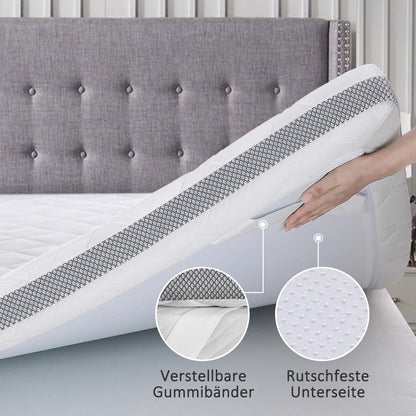 BedStory Gel Matratzentopper 180x200 cm, H3/H4, 7,5 cm hoch